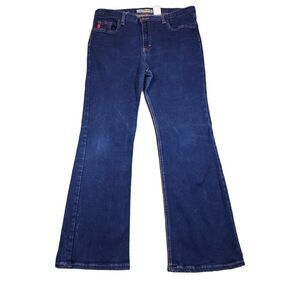 Mudd Vintage Y2K High Rise Bootcut Jeans Dark Wash Blue Stretch Size 18.5 Girls
